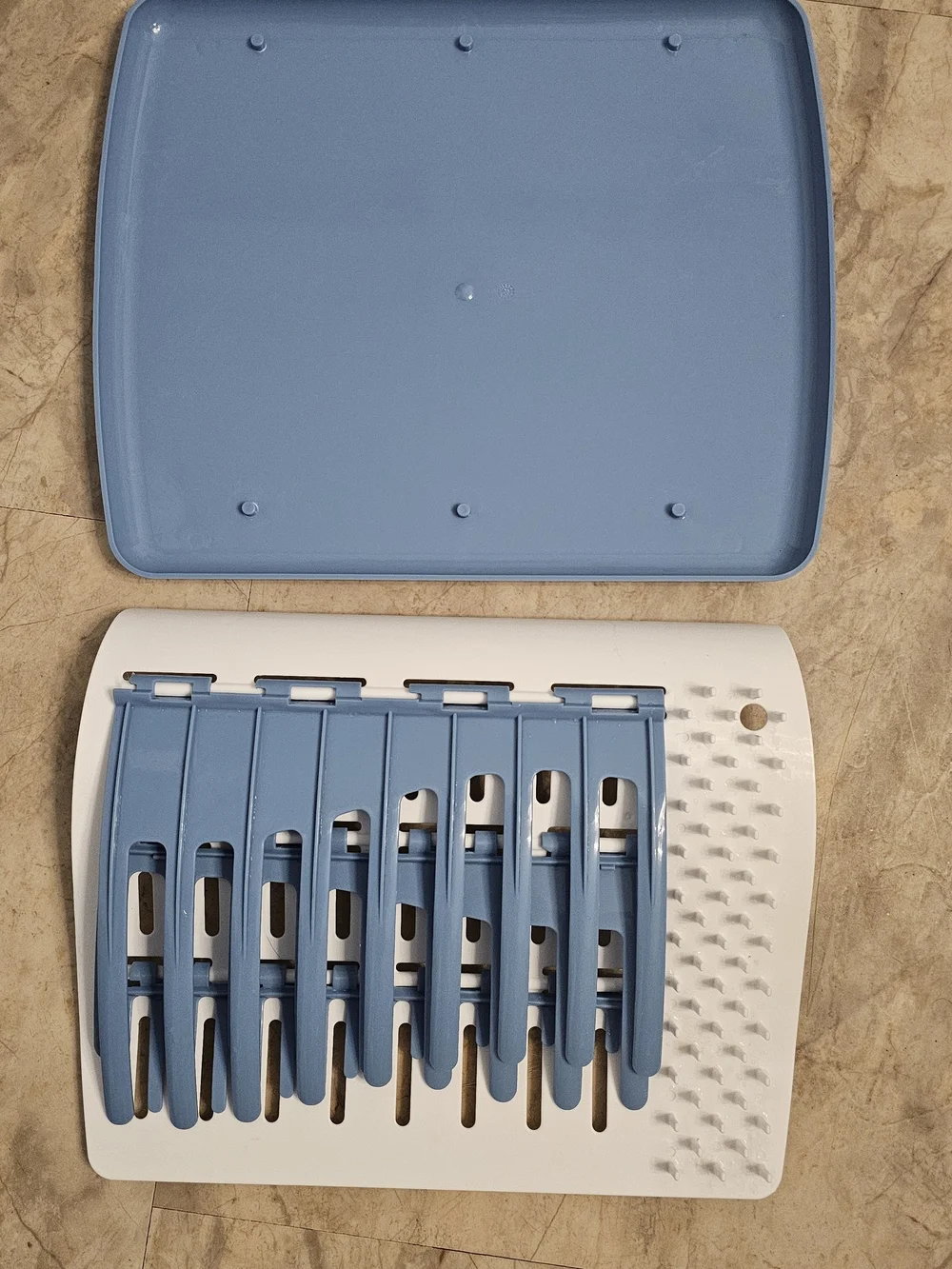 Dr. Brown's Blue & White Folding Drying Rack for Baby Bottles